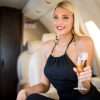 Inside a private Jet