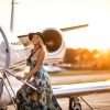 Boarding a private Jet