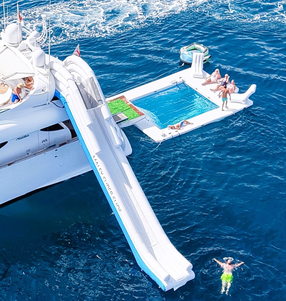 Slide and Pool on the Malex